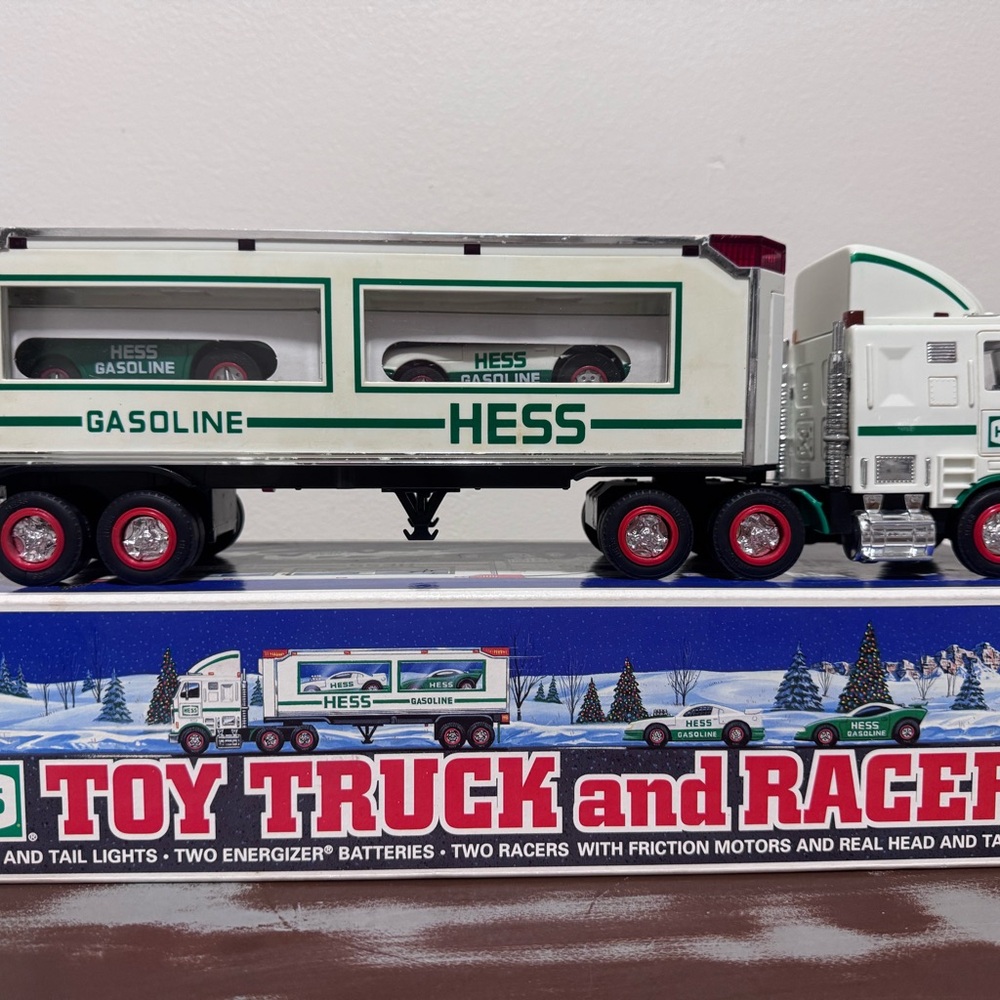 Hess 1993 Toy Truck and Racers